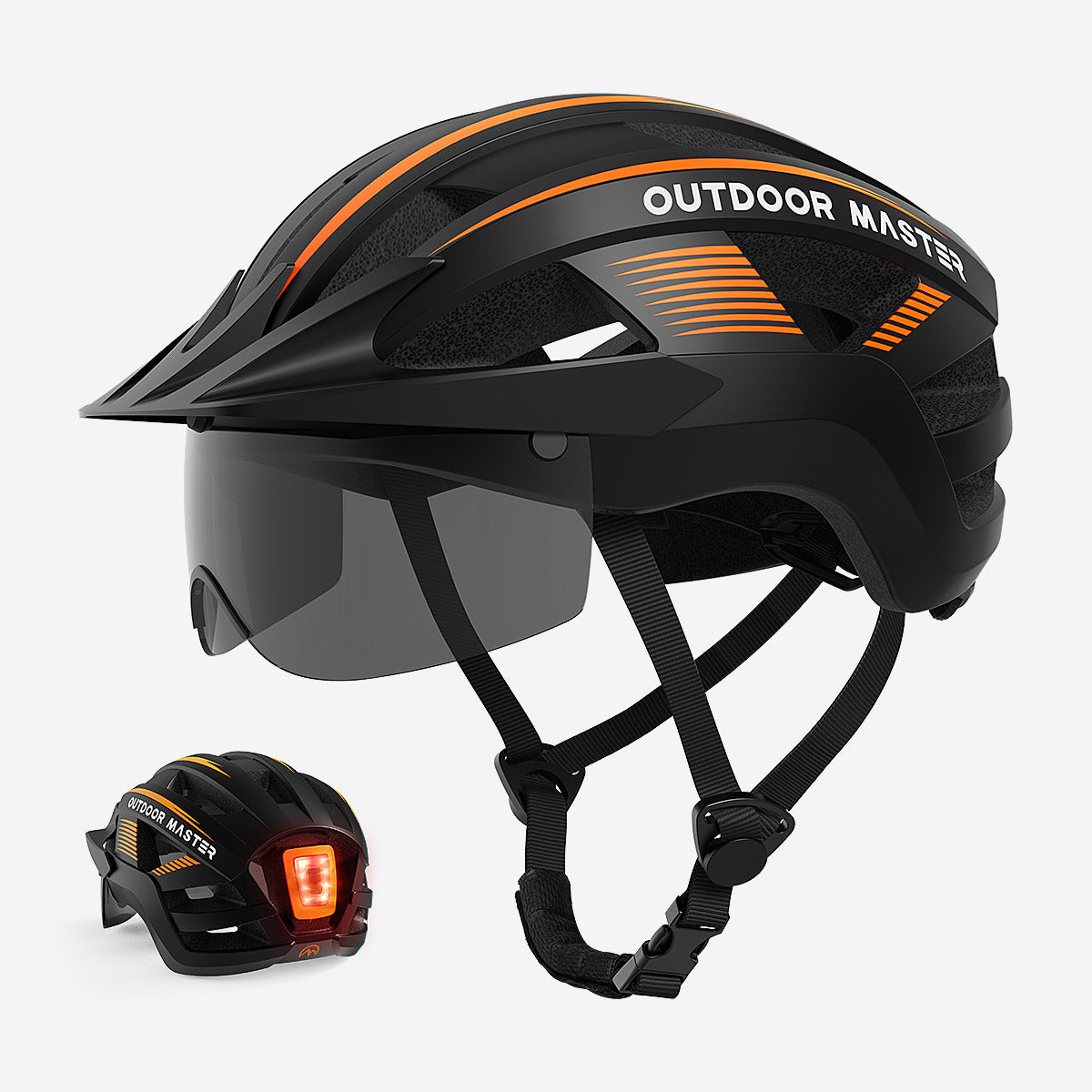 Cascos de bicicleta con luces